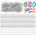 Cridoz Earring Hooks for Jewelry Making Supplies, 240pcs Hypoallergenic Stainless Steel Fish Hooks Kit With 240pcs Earring Backs