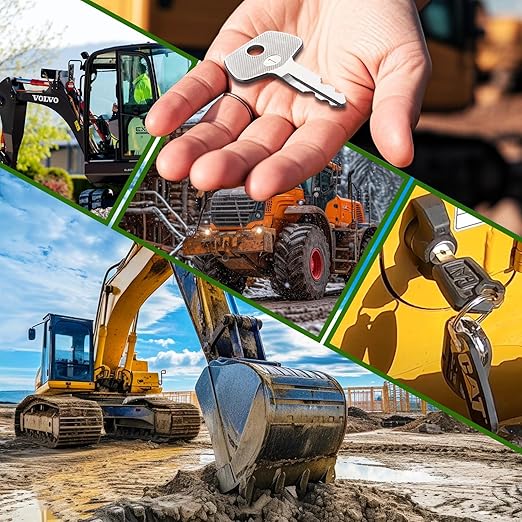 Contractors Heavy Equipment Keys Construction Equipment Multi Key Set fit Most Common Major Equipment Manufactures Forlift Dozer Lodaer John Deere CAT Case Hyster JCB Volvo and More Machine Keys