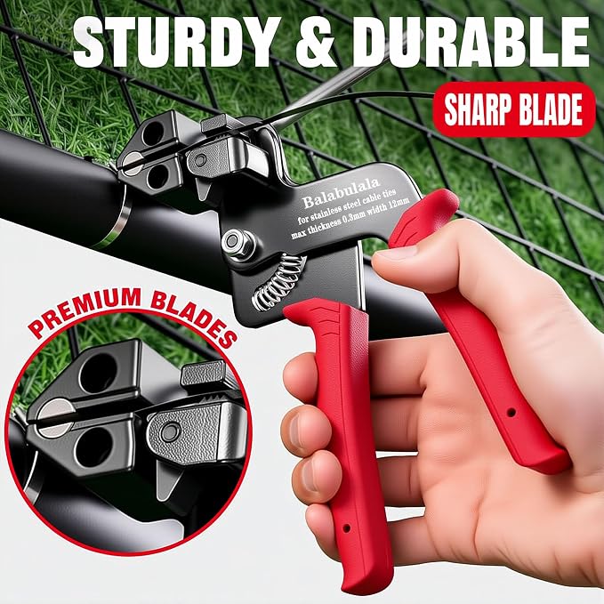 155PCS Heavy Duty 304 Stainless Steel Cable Tie Gun Kit | 150PCS Metal Zip Ties(3 Sizes), Self-Locking, UV & Corrosion Resistant, for Fence, Exhaust Wrap, Chicken Coop, Farm Use