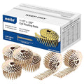 meite 14,400PCS Coil Roofing Nails 1-1/2 Inch Leg for Roofing Nailer Gun, 15 Degree Round Head Wire-Weld Collated Coil Nail, Pro Contractor-Pack Roofing Nails for Roof Repair Asphalt Shingles