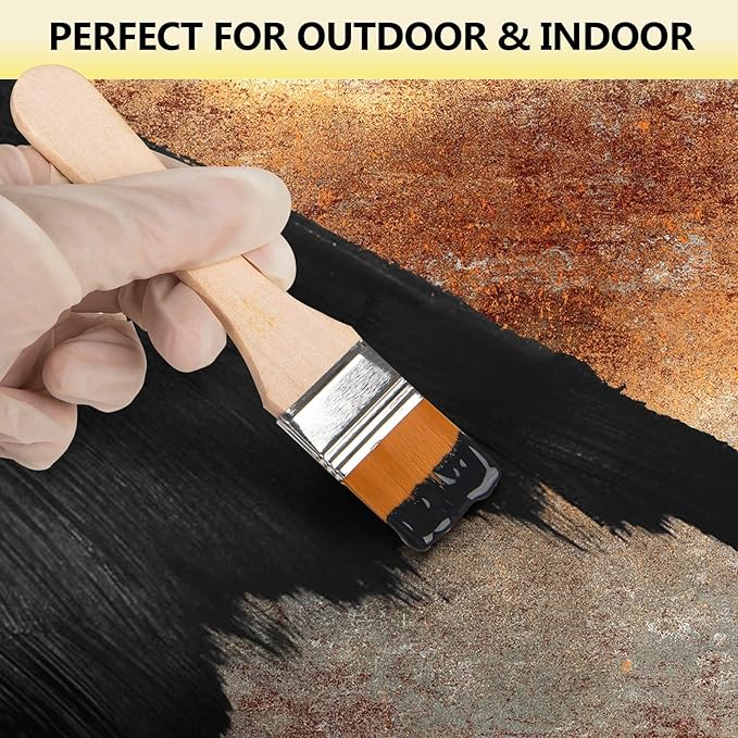 2 in 1 Rust Converter & Metal Primer, 35 oz Black Rust Reformer Paint for Metal, Trailer, Truck Frame, Car Chassis, Ultra Rust Encapsulator & Inhibitor, Heat Resistance Rust Neutralizer & Conversion