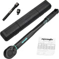 EPAuto 1/2-inch Drive Click Torque Wrench, 10-150 ft/lb, 13.6-203.5 N/m, Black | 1/2-inch 10-150 ft/lb, 13.6-203.5 N/m