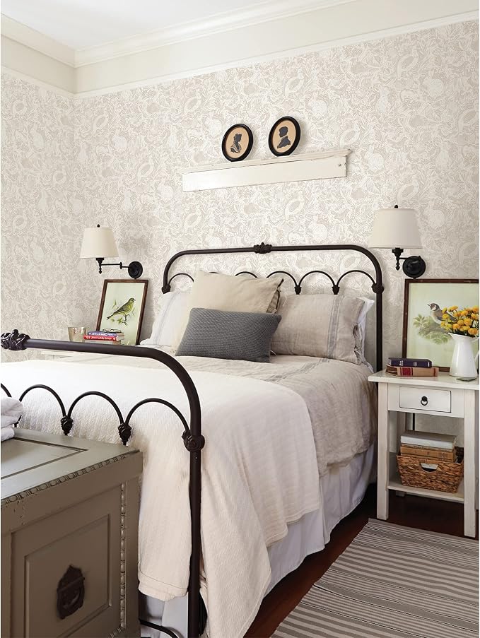 NuWallpaper by WallPops Cream Terrene Peel & Stick Wallpaper, NUS4304