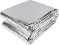 winemana Window Insulation Roll, 59IN x 8FT Reflective Heat Shield Bubble Film, Double-Sided Aluminum Foil Insulation, Weatherproof Garage Door Cover for Windows, RV, Basement, Winter & Summer