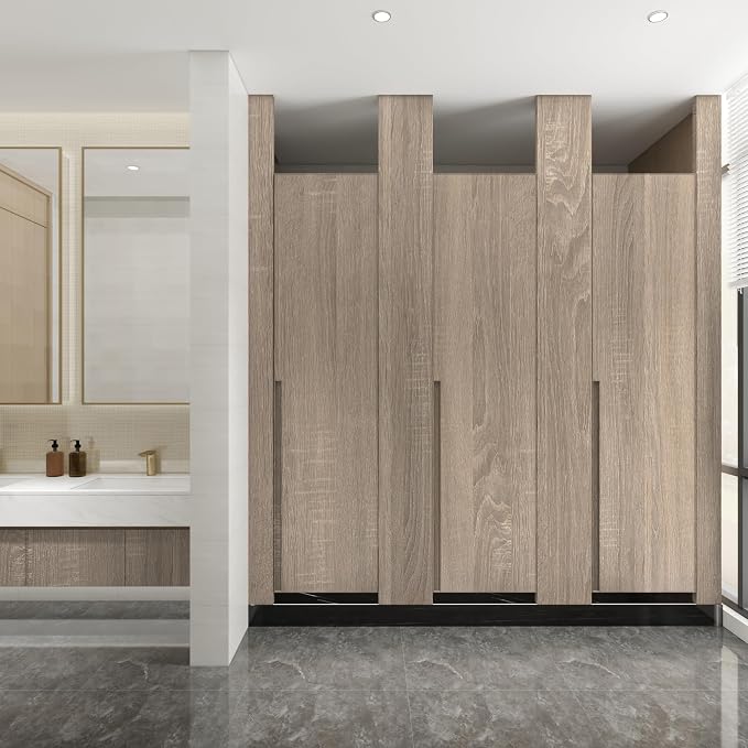 Light Wood Contact Paper Peel and Stick Oak Wood Wallpaper 23.6"x78.74" | Brown Gray Textured Wood Grain Contact Paper for Countertops Kitchen Cabinets Waterproof Self Adhesive Furniture Wood Vinyl