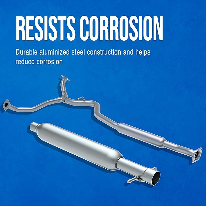 Walker 53666 Direct Fit Exhaust Resonator and Pipe Assembly for Nissan TITAN