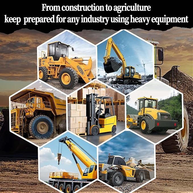 KVI Heavy Equipment Keys Master Set, 47Pcs Fits John Deere Caterpillar CAT Key Kubota Forklift Bobcat Komatsu Takeuchi JCB Volvo etc.