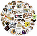 BulbaCraft Beagle Stickers for Water Bottle and Laptop - Dog Lover Party Supplies & Decorations, Waterproof Vinyl Puppy Decals, Cute Beagle Stickers Laptop Decals, Gifts for Women & Men