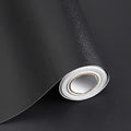 118"x17.7" Black Peel and Stick Wallpaper Black Contact Paper Decorative Self Adhesive Waterproof Removable Wallpaper Contact Paper for Wall Covering Countertop Vinyl Roll