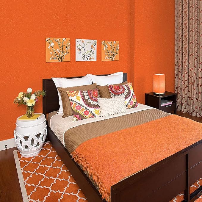 Orange Peel and Stick Self Adhesive Wallpaper Countertop Contact Paper | Removable Embossed Silk Waterproof Bathroom Wallpaper 15.7" X 196.8" Kitchen Vinyl Wrap for Cabinet Shelf Liner Paper