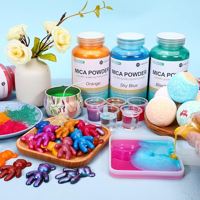 Mica Powder,200g/7.40oz Large Jar,Brilliant Gold Mica Powder Pigment for Epoxy Resin，Lip Gloss，Paint，Dye，Soap Making，Nail Polish,Candle Making,Bath Bombs