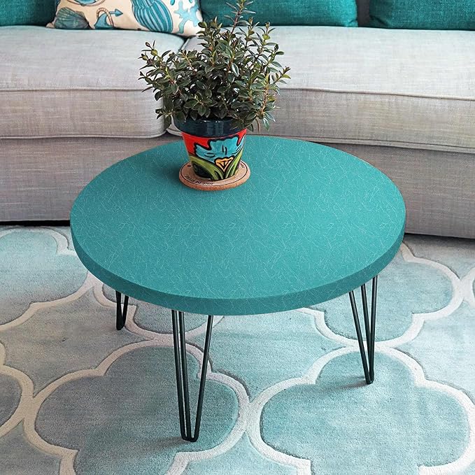 Teal Peel and Stick Self Adhesive Wallpaper Countertop Contact Paper | Removable Waterproof Bathroom 15.7" X 118" Kitchen Vinyl Wrap for Cabinet Countertops Wall Counter Top Paper