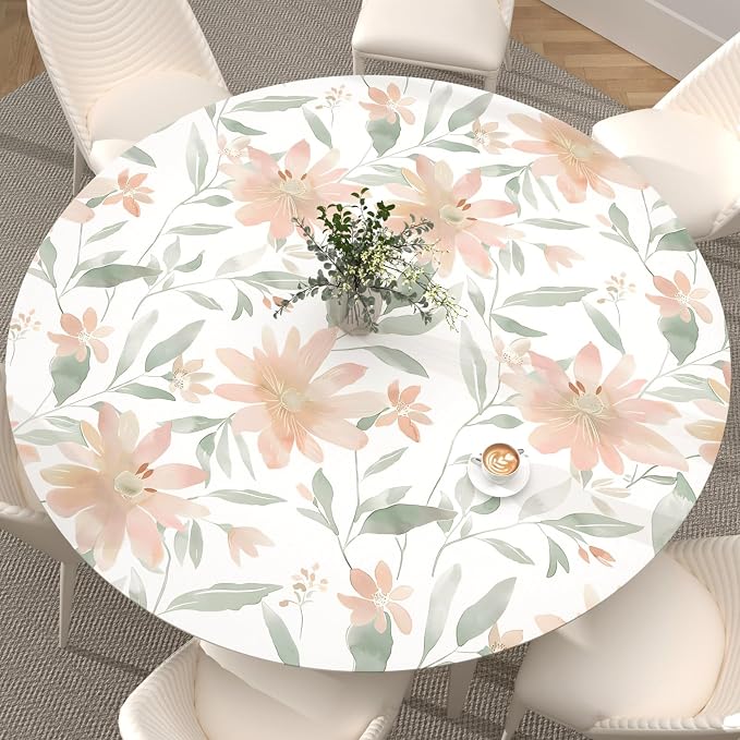 Light Color Floral Pink Flower Peel and Stick Wallpaper 17.5''x393'' | Self Adhesive/Removable/Waterproof/Thick Vinyl Contact Paper for Bathroom Bedroom Shelf Cabinet Drawer,Prepasted,Easy Peel