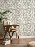 YXTII Floral Wallpaper Peel and Stick 236.2" × 17.3", Pink Contact Paper Self Adhesive Wallpaper for Bedroom Shelf Drawer Liner
