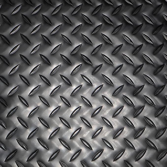 Anti Fatigue Mats Industrial 3 x 5 Ft, 15/16'' Thick Ergonomic Standing Floor Mat Heavy Duty Commercial Diamond Plate Vinyl Non Slip Safety Ergonomic Standing Garage Mat