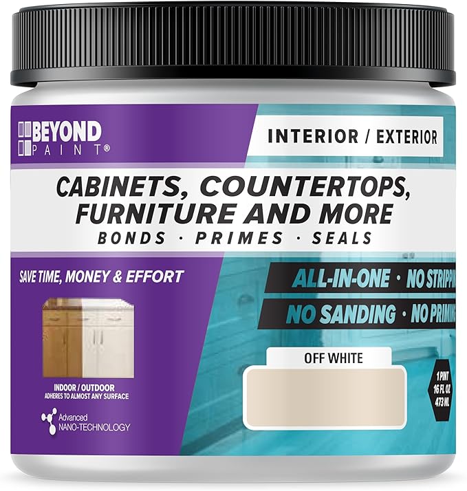 Beyond Paint Counter Top Paint - Pint - No Stripping No Sanding No Priming, Bone