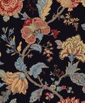 NextWall Kianna Jacobean Floral Peel and Stick Wallpaper (Ebony)