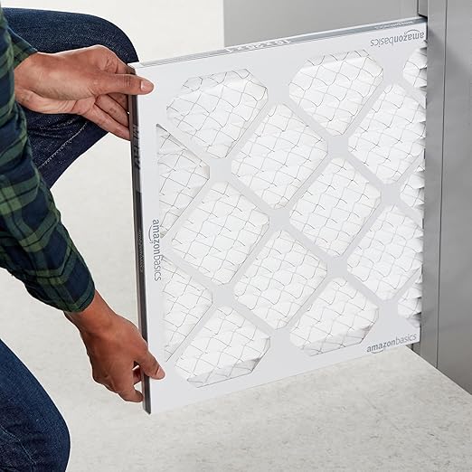 Amazon Basics 16x25x1 Air Filter 6-Pack, MERV 11 Electrostatic AC Furnace Filters for Allergies, Captures Dust and Pollen (Actual Size: 15.75" x 24.75" x 0.75")