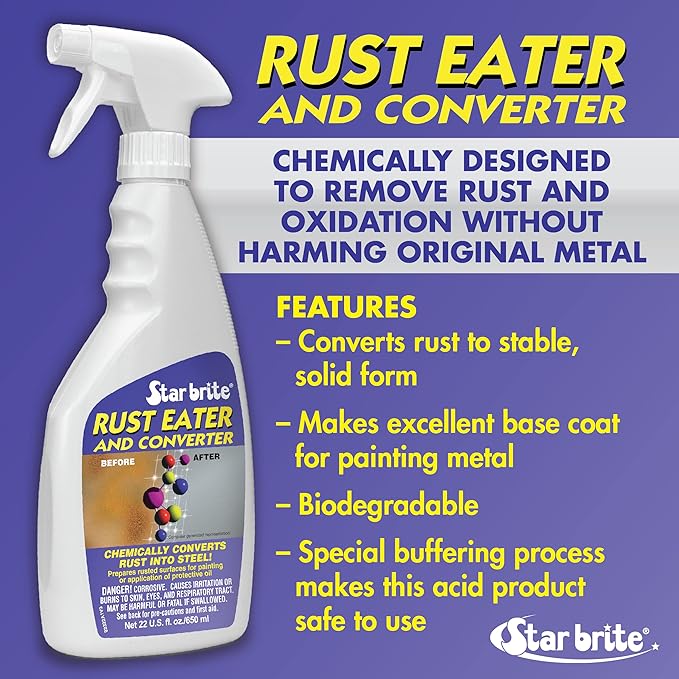 Star brite Rust Eater & Converter - Chemically Converts Rust Into Steel