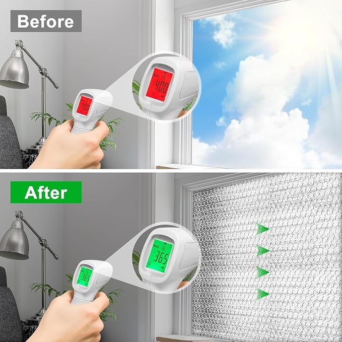 16P Garage Door Insulation Kit Panels 6MM 20x8FT for Double Garage Door, Pre-Cut Bubble Reflective Aluminum Foil Sheet 120 Tape, DIY Install Temperature Control Block Summer Heat & Winter Cold(24x60)