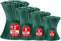 Zip Ties Assorted Sizes(4”+6”+8”+12”), 400 Pack, Green Cable Ties,Multi-Purpose Self-Locking Nylon Cable Cord Management,Plastic Wire Ties for indoor and outdoor use.