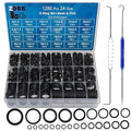 ZDBB 1280 Pcs 24 Size Rubber O-Ring Assortment Kit with Pick and Hook Set for Pressure Washer Faucet Plumbing OD 6mm-28mm