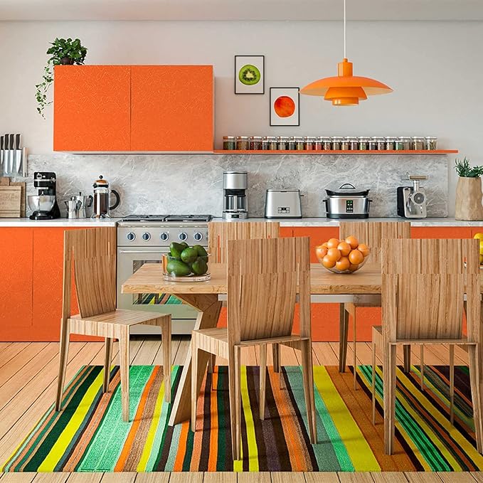 Orange Peel and Stick Self Adhesive Wallpaper Countertop Contact Paper | Removable Embossed Silk Waterproof Bathroom Wallpaper 15.7" X 196.8" Kitchen Vinyl Wrap for Cabinet Shelf Liner Paper