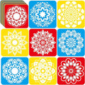 36pcs Mandala Drawing Stencils for 8 Inch Sidewalk Chalk Stencils Painting Large Washable Reusable Mandala Themed Primary Shape Template for Toddlers Preschool
