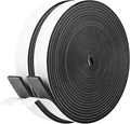 Kikerike Self Adhesive Foam Tape Weatherstrip 1In x 1/8In x 33Ft High Density Foam Insulation Strips Seal Weather Stripping with Strong Adhesive for Door and Window Sound Isolation Soundproofing