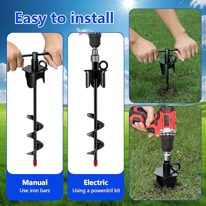 Dog Tie Out Cable&Stake,30FT Dog Leads for Yard,Heavy Duty Ground Anchor | Spiral Dog Stake with 360°Swivel Ring,Chew Proof Rust Dog Tether for Outdoor Yard, Beach, Camping up to 220lbs