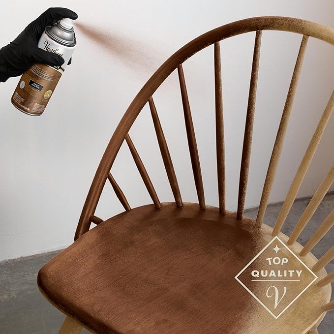 Varathane Premium Fast Dry Wood Stain Spray | 1 Hour Dry Time | 1 Coat Color | Interior Wood Stain | Furniture, Cabinets, Doors, Trim | 10.25 oz | Dark Walnut