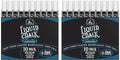 LANA & LUCA Liquid Chalk Marker Pen - White Dry Erase Marker - Chalkboard Markers for Signs, Windows, Blackboard, Glass - Reversible Tip (6mm, 20 Pack)