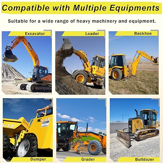 42 Heavy Equipment Keys Master Set, Construction Machine Operator Ignition Key Set for Caterpillar Bobcat JD Case JLG JCB Volvo Hyster Ford New Holland Yanmar Takeuchi Kubota Komatsu Toyota Hitachi