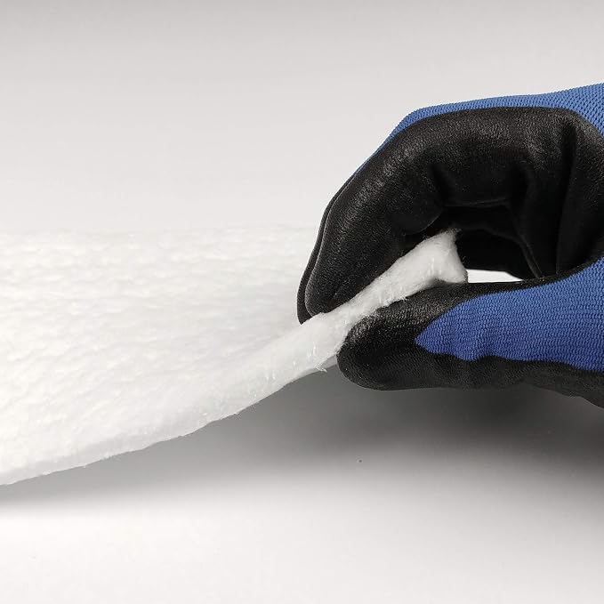 Ceramic Fiber Insulation, 1/4" Thick x 16" x 240", 2400F Fireproof Insulation Blanket, 3007E