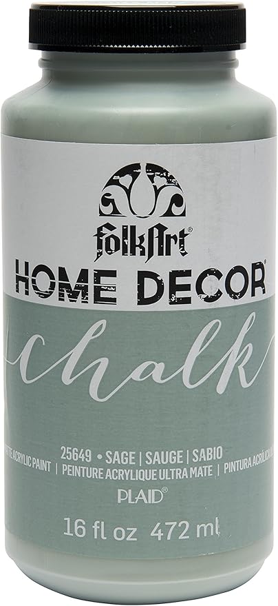 FolkArt Home Décor Acrylic Chalk Furniture & Craft Paint in Assorted Colors, 16 ounce, Sage