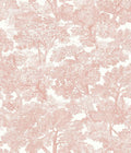 Chesapeake, Spinney Rose Toile Wallpaper, Roe, Classic, Pre-Pasted, 20.5-in x 33-ft