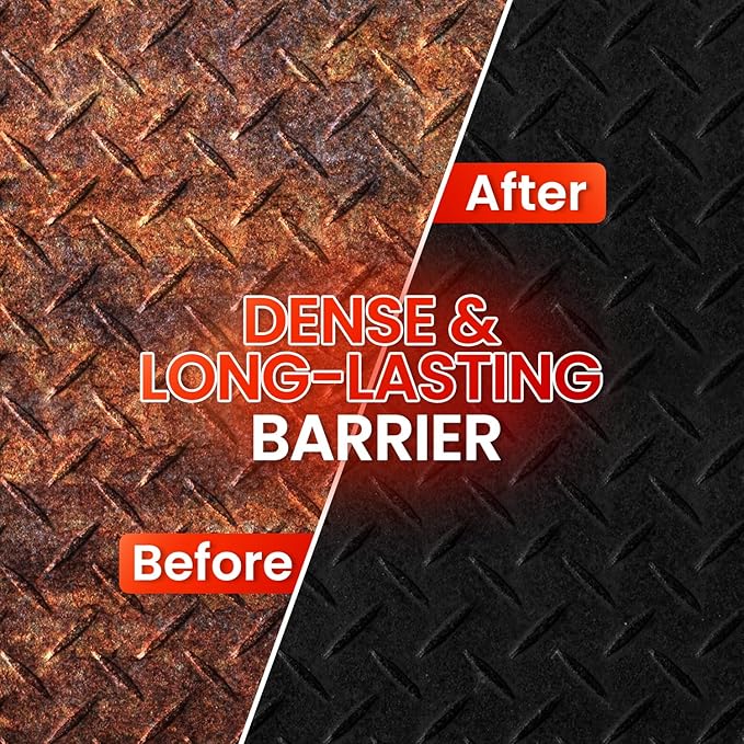 2 in 1 Rust Converter Paint & Metal Primer (Black), 35 oz Anti Rust Paint, Ultra Heat-Stable Car Rust Encapsulator Paint for Automotive, Truck Frame, Trailer, Chassis, Mort, Long-Lasting Rust Inhibitor & Frame Rust Paint with Protection, Permanently St...