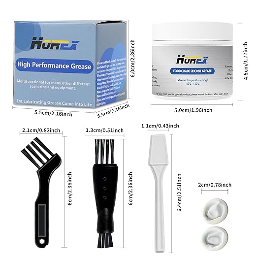 Food Grade Silicone Grease 1.76oz O-Ring Lubricant Faucet Valve Seals Waterproof Ceramic Cartridge Sealant Rubber Seal Plumbing Lube for Home Plumbers Pool Water Filters RV 50g