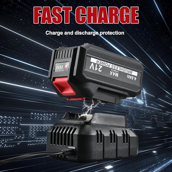AOBEN 1100N.m Cordless Impact Wrench, 1/2" High Torque Impact Gun, 3-Speed 2500RPM Power Impact Driver for Car RV Tire Lug Nuts, Includes 4.0Ah Battery & Fast Charger, 6 Sockets & Carry Case