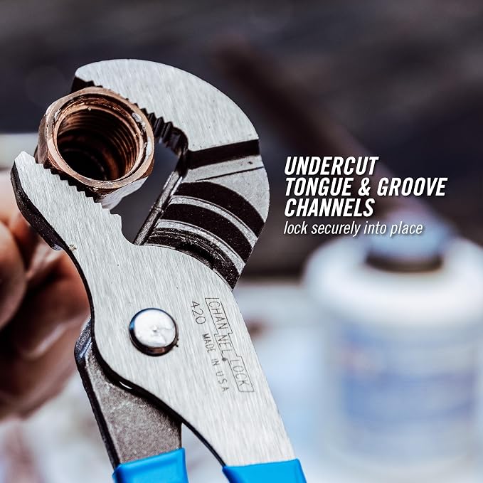 Channellock 3pc Tongue & Groove Pliers Set GS-3 - Laser Heat-Treated Teeth, High Carbon Steel - 6.5", 9.5", 12"