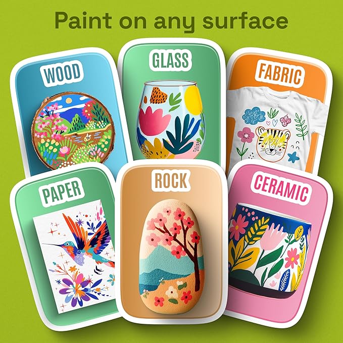 ARTISTRO 240 Precision Dual-Tip Acrylic Paint Markers – Paint Pens Set with Dot & Fine Tips for Fabric, Rock, Glass, Wood, Coloring Books – Classroom & Art Supplies Gift – Teacher Appreciation Gift