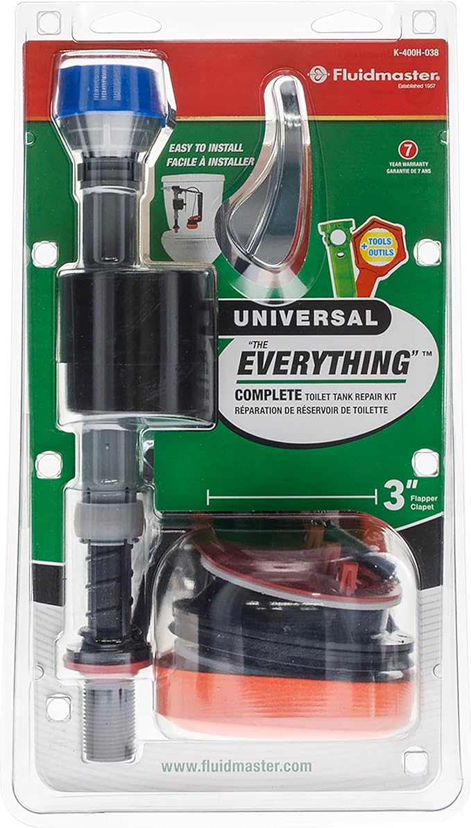 Fluidmaster K-400H-038-T4 PerforMAX 3 in. Everything Toilet repair kit, No Size, Multi
