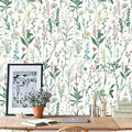 17.3'' x 118.1" Floral Peel and Stick Wallpaper Vinyl Wallpaper Flower Vintage Vinyl Peel and Stick Wall Paper for Kitchen Cabinet Furniture Renter Friendly (Covers 14.2 Sq Ft)