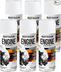 Rust-Oleum 366430-6PK Engine Enamel Spray Paint, 11 oz, Gloss White, 6 Pack