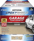 Rust-Oleum 251966 EPOXYSHIELD Garage Floor Coating Kit, 1 Car, Gloss Tan