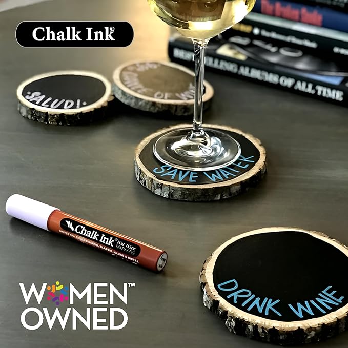 Chalk Ink Chalk Paint – Premium Matte Black Chalkboard Paint for Walls, Wood, Furniture, and Crafts