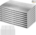 8P Garage Door Insulation Kit Panels 6MM 10x8FT for Single Garage Door, Pre-Cut Bubble Reflective Aluminum Foil Sheet 120 Tape, DIY Install Temperature Control Block Summer Heat & Winter Cold (24x60)