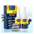 Meuvcol Stone Glue 100g - Marble Glue Heavy Duty for Granite, Artificial Stones & Tile | Clear Waterproof Stone Adhesive for Marble Repair & Craft Projects | Fast Drying, Strong, 6 Precision Nozzle