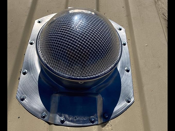 Solar LightBlaster for 3.5" ribbed Conex Shipping Containers (tubular skylight) | Solar Tube Skylight | Tubular Skylight powered by the sun