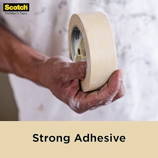 Scotch Contractor Grade Masking Tape, 0.94 inches by 60.1 Yards (540 Yards Total), 2020, 9 Rolls (Pack of 4)